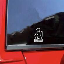 3-Inch "Worker's Break Humor" Sticker - Humorous - Themed Vinyl Sticker With Character & Text Art For Laptops, Notebooks, Water Bottles, Labor Enthusiasts, And Fun Decor | Great For Blue - Collar Fans, Relatable Humor Lovers, And Those Into Playful Work Puns | Perfect For Showcasing Fandom For Light - Hearted Vibes, Adding Whimsical Flair, And Celebrating Sass - Centric Rest Humor