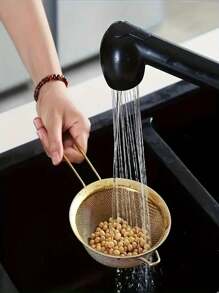 3pcs/Set Household Kitchen Milk Tea, Honey, Soy Milk Ultra-Fine Sugar Sifter Handheld Flour Sieve, Kitchen Strainer Set With Fine Mesh, Essential Kitchen Tools And Accessories, Kitchen Gadgets Gift For Home Chefs, Space-Saving Kitchen Organizer, Christmas Kitchen Gift Idea