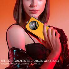 1 件豪华商务翻盖圆形窗口真皮手机壳带支架，适用于 Pixel 9Pro、Pixel 9、Pixel 8Pro、Pixel 8A、Pixel 8、16Promax、16pro、16、15promax、15pro、15、14promax、14pro、14、13promax、13pro、13、12promax、12pro、12、Galaxy S25Ultra、S25+、S25、S24Ultra、S24+、S24、S23Ultra、S23+、S23、S23FE、S24FE、A16、A26、A36、A56，全身保护手机壳 - 黃色1 - 查看 4