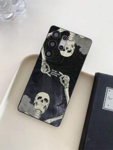 1pc Matte & Letter Graphic Double-Sided Protective Phone Case, Compatible With IPhone, OPPO, Vivo And Other Android Models, Ideal Gift For Boyfriend/Girlfriend - Multicolor - View 4