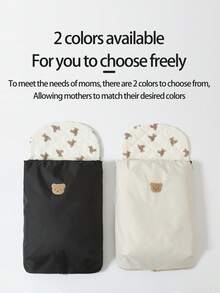 1 sac de dormit pentru cărucior pentru bebeluși, din pânză Oxford, husă caldă rezistentă la vânt, impermeabilă și respirabilă pentru toamnă/iarnă