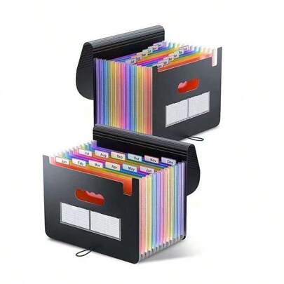 pasta Arquivo A4  organizadora expansível de documentos 13 divisória  ( 2150