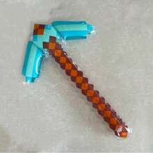 1pc PVC Inflatable Toy - Inflatable Axe, Mosaic Plaid Prop