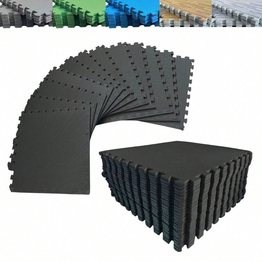 Fitness Floor Mat - 黑色 - 查看 1