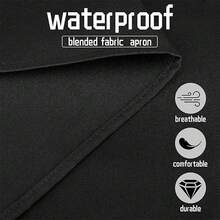 Adjustable Unisex Chef Apron With Paw Print & Bone Design - Heavy-Duty Kitchen Cooking Apron With Practical Pockets, One-Size-Fits-All For Men & Women, BBQ Grill, Meat, Pet Lover Gift (Father's Day, Mother's Day, Thanksgiving) - Black With Brown/Beige Paw Print & Bone Pattern, Durable & Easy-Clean, Fun And Functional For Cooking, Ideal For Dad And Mom, Stylish Kitchen Accessory With Adjustable Shoulder Straps, Apron For Chef, Adjustable Apron, Kitchen Apron For Men, - 1 cái - Xem 8