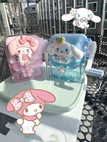 Sanrio Sanrio Hand Rotating Pen Knife Melody Laurel Dog Pencil Sharpener Necessary For Office, Durable Pencil Sharpener, Cute Cartoon Characters, Send Friends Children Friends School Gifts Birthday Gifts First Choice