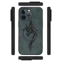 Funda magnética para teléfono con diseño de piel sintética de oveja, compatible con los modelos 12, 13, 14, 15, 16 Plus, Pro y Pro. Elegante y de alta calidad, una excelente opción. - Colores mixtos 4 - Ver 3