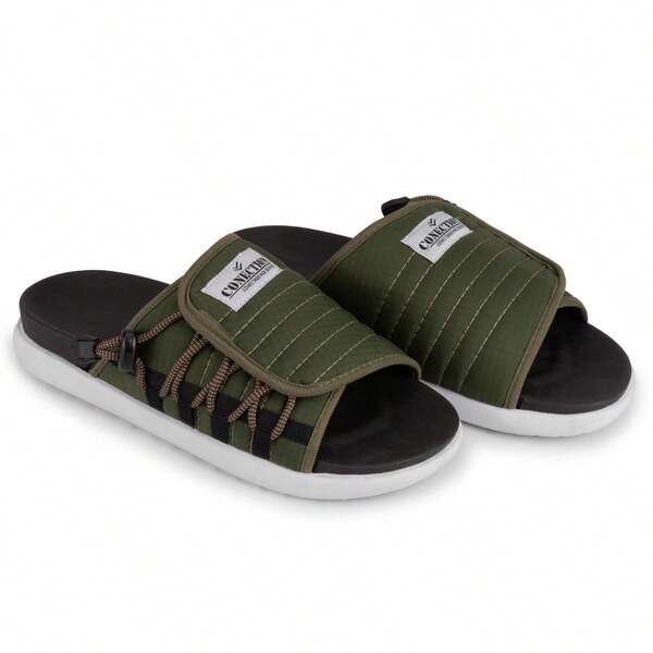 Chinelo Masculino Conection Calce Facil Conforto Slide Verde