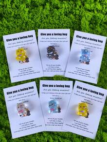 5 Pcs Beautiful Glow-In-The-Dark Resin Party Cards Will Inspire You To Face Life's Challenges With A Positive Attitude. These Animal Greeting Cards Are Perfect For Family, Friends, Beloved Mothers, And Women.