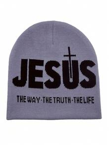 Gorro de punto con gráfico Y2K, gorros casuales de estilo gótico tejidos y cálidos, unisex, para exteriores en invierno, atuendos de otoño para todas las estaciones - A - Ver 6