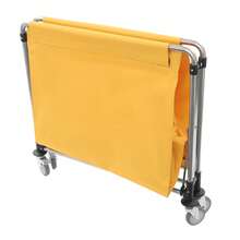 YIYIBYUS 220lbs Commercial Laundry Cart, Laundry Cart With Wheels, Folding Laundry Cart 90x60x88cm - Yellow - View 5