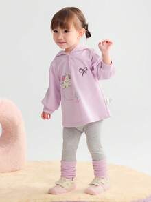 女婴两件套 2025 秋季新款宽松可爱服装 - 粉紅 - 查看 2