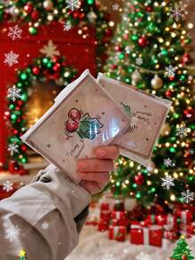 Set mit 6 Weihnachtskarten, Vintage handgezeichnete Weihnachtskarten Geschenkbox (mit Umschlägen), süße Feiertags-Karten, Designs beinhalten Schneemänner, Weihnachtsbäume, Lebkuchenmänner und Geschenke, geeignet für Jungen, Mädchen und Erwachsene.