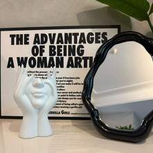 Creative Human Body Art Shaped Multifunctional Desktop Organizer Pen Holder, Makeup Brush Holder, Decorative Piece