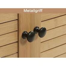 Waschtisch mit 2 Türen, 60 x 30 x 60 cm, Bambus