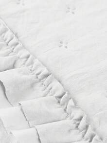 Bedspread Double / Queen / King 200 Thread Count Super Soft Double Sided 3 Pieces Ruffle Alice Bedspread - 白色 - 查看 6