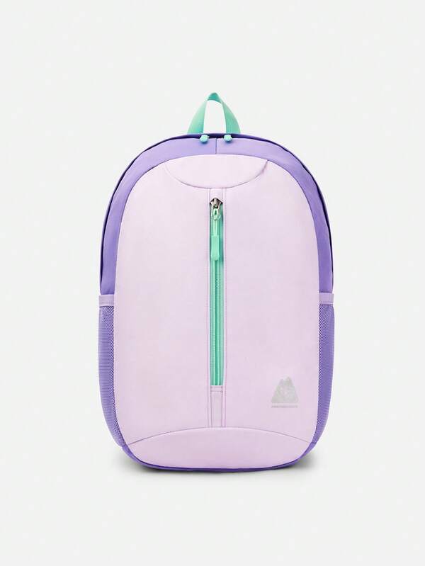 Balabala Kids Backpack Large Capacity Color Block Comfortable Daypack