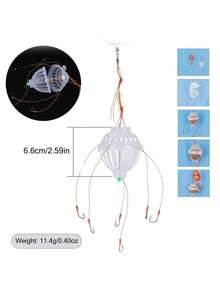 SOUGAYILANG 1 Móc câu cá nổ ngoài trời Mồi lồng giỏ đựng thức ăn Lưỡi câu có 6 lưỡi sắc Phụ kiện câu cá chép Dụng cụ móc câu dây - Trong sáng - Xem 4