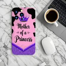 1PC Phone Gehäuse, Kühe-Druck-Prinzessin-Mama, stilvolle Handy-Gehäuse, Handy-Dekoration, voller Objektivschutz, kreative kleine Geschenke, lustige Geschenke für Jungen und Mädchen, handy hüllen - Schwarz - Übersicht 5