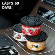 AD 1个装汽车空气清新剂固体香氛罐装木块咖啡味持久汽车香薰除臭用品 - 罐頭 - 查看 4