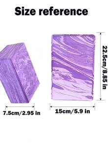 1 قطعة/2 قطعة كتل اليوغا - رغوة EVA خالية من اللاتكس - سطح ناعم مانع للانزلاق حواف مائلة لليوغا والبيلاتس والتأمل - طقم كتل اليوغا الرغوية للاستقرار والتوازن وتعميق الإطالات في ملحقات اليوغا - متعدد الألوان - مشاهدة 9