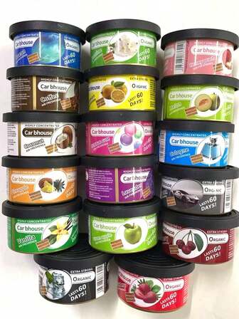 عبوات منعشة للهواء بروائح العلكة: عضوية، زيوت أساسية لإزالة الروائح للسيارة والمنزل (قوية وطويلة الأمد)