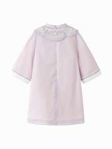 Balabala 女童旗袍2025秋季新款中式旗袍 - 紫色調 - 查看 2