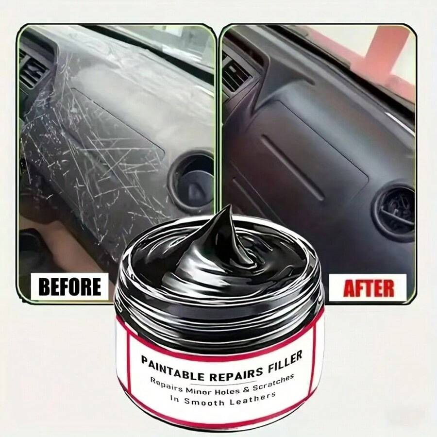 Universelle Auto Kunststoff Reparaturcreme, Gummi Schwärzungspaste, Reifen Schwärzungspaste, zum Reparieren und Entfernen von Verblassen und Oxidationsflecken an Innen- und Außenverkleidungen von Fahrzeugen, geeignet für Autodekorationen, Stoßfänger und Außenspiegelgehäuse.
