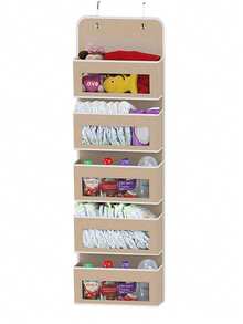 1 Peça Bolsa de Armazenamento Suspensa Organizador de Armazenamento Sobre a Porta - Suporte Suspenso para Quarto/Armário! Armazenamento de Grande Capacidade Sem Prateleira, Economizador de Espaço e Tecido Não Tecido Resistente