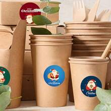 500 peças de adesivos de decoração de Natal, Papai Noel, adesivos de grafite de conta manual, adesivos de selagem de envelopes para caixas de presente, adesivos de volta às aulas, decorações de Natal, pijamas de Natal, presentes de Natal, decoração de Natal