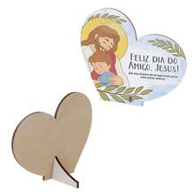 Friendship Day Souvenir – MDF Heart - KIT 20 UNIDADES. - Ver 5