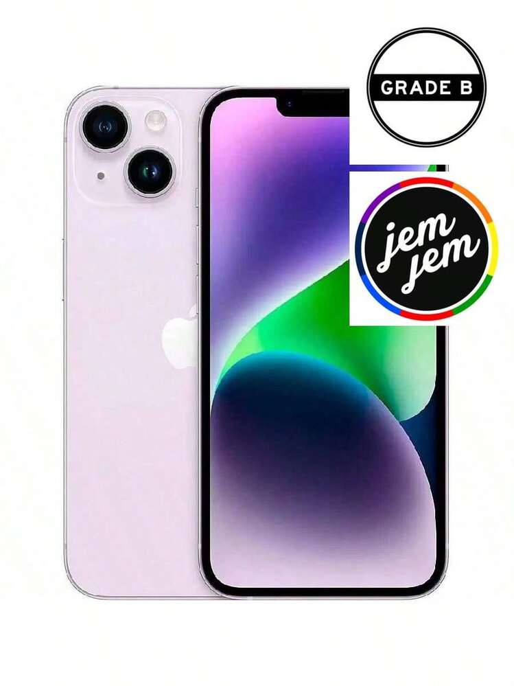 Apple IPhone 14 (Unlocked) 128GB / 256GB / 512GB (Refurbished-Good Condition) - Purple - View 1