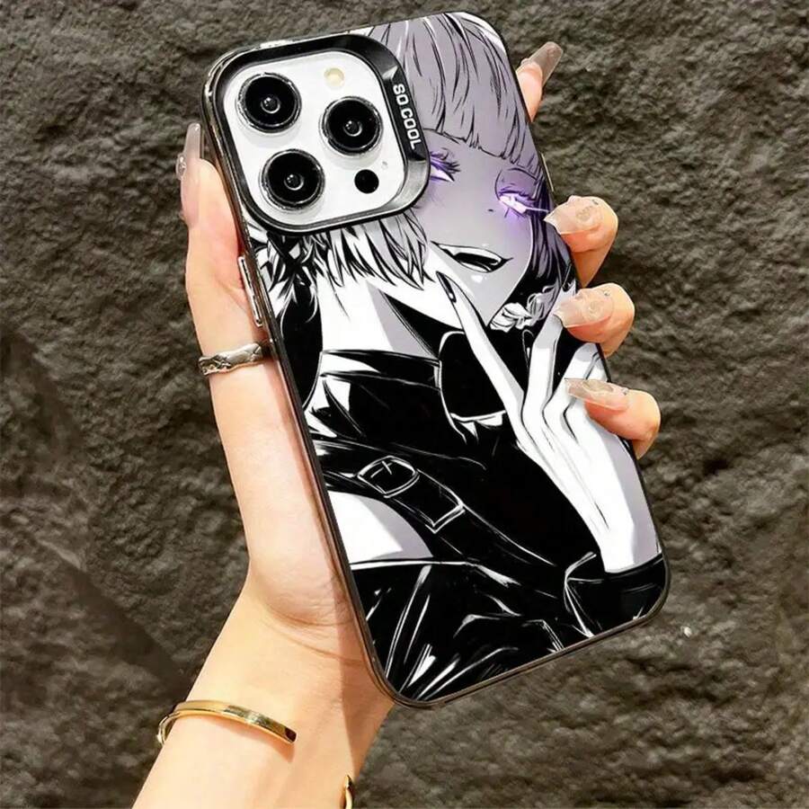 Funda para Teléfono con Diseño de Nazuna Nanakusa, Compatible con 16, 15, 14, 13, 12, 11 Pro, 16E, X, XR, XS, 8 y Plus, con Superficie Mate Resistente a Golpes, Carcasa Protectora, Funda Práctica, Estuche de Attack On Titan17 17promax - Negro - Ver 1