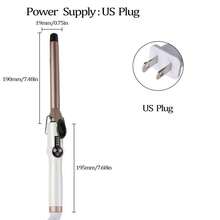 ShenFire Single Barrel 9mm White Hair Curling Iron