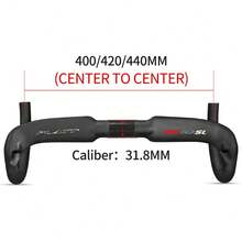 Carbon Bike Handlebar 31.8mm 380/400/420/440mm Internal Routing Road Bike Handlebar