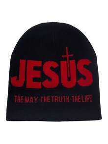 Gorro de punto con gráfico Y2K, gorros casuales de estilo gótico tejidos y cálidos, unisex, para exteriores en invierno, atuendos de otoño para todas las estaciones - A - Ver 14