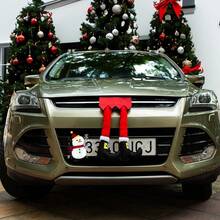 Accesorios de coche con piernas de elfo de Papá Noel, decoración navideña para el hogar, adornos colgantes para el árbol de Navidad, regalos de Feliz Año Nuevo
