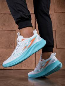 Jifffly 男女通用户外休闲运动鞋，减震透气网眼跑步鞋，情侣百搭 - 白色 - 查看 8