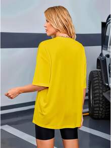 Premium T-Shirt Fio 30.1 Basic Unisex Premium - Yellow - View 5