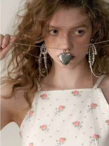 1 对多层仿珍珠蝴蝶结链流苏耳环，全新独特个性化仿珍珠耳环，蝴蝶结链，优雅女士耳环，日常佩戴，2025 年礼物