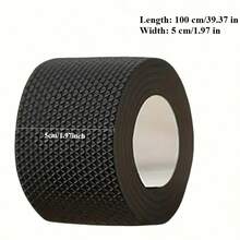 1 Roll Thick Anti-Slip Wearable Sole Stickers - Wear-Resistant Suitable For High Heels, Sneakers, And Sandals. Silent And Odorless Black Textured Surface Enhances Grip, Shoe Accessories, Women's Shoe Soles, Sweatproof Insoles, Foot Massage Insoles, Heel Pads, Insoles, Shoe Inserts, Sole Replacement, Foot Comfort, Seamless Fit, Anti-Slip Texture - 1 - View 6