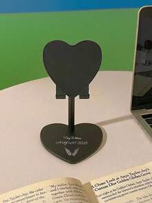 1pc Customized Heart-Shaped Adjustable Angle Desktop Phone Holder, Suitable For All Phones, For Daily Home & Office Use