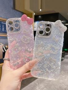 [Sanrio Star Protection Case] Official Sanrio Anti-Drop Electroplated Frame With Drip Glue Protective Case With Full Screen Star Design For Apple