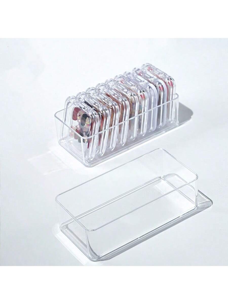 6/7 صناديق منظم شفافة للأدراج، صناديق تخزين مستحضر...