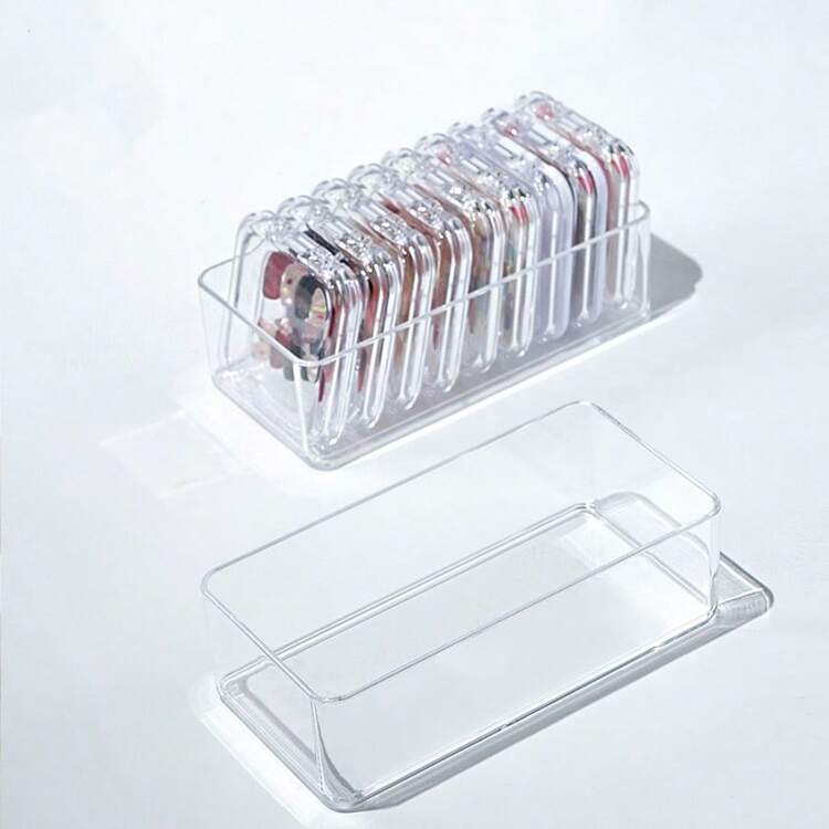 6/7個 透明引き出しオーガナイザーボックス、メイクアップ収納ボックス、デスクトップ仕切りボックス、化粧品、オフィス用品、雑貨に適用、女性への夏のギフトボックス - クリア - 見る 8