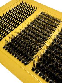 全新 5D 蓬松睫毛簇 80D+100D 睫毛簇 尖刺睫毛簇 浓密簇状睫毛延长 C/D 卷翘睫毛簇 377 根单根睫毛 9-18 毫米 角色扮演 3D 尖刺纤细浓密貂皮假睫毛 化妆睫毛簇、睫毛簇、单根睫毛、睫毛、假睫毛 - 黑色 - 查看 3