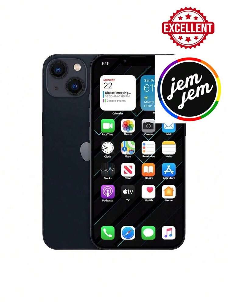 Apple IPhone 13 (Unlocked) 128GB/256GB/512GB (Refurbished - Excellent Condition) - Nửa đêm - Xem 2