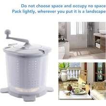 Lavadora compacta portátil para ropa interior, 10 litros, lavadora-secadora combinada, lavadora manual, lavadora compacta, ideal para propietarios de apartamentos pequeños, uso doméstico y alojamientos para estudiantes, color blanco. - Blanco - Ver 11