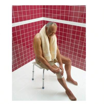 Tabouret de douche réglable en hauteur, tabouret de bain, siège de douche, tabouret de salle de bain antidérapant - stable - confortable - chaise de baignoire universelle