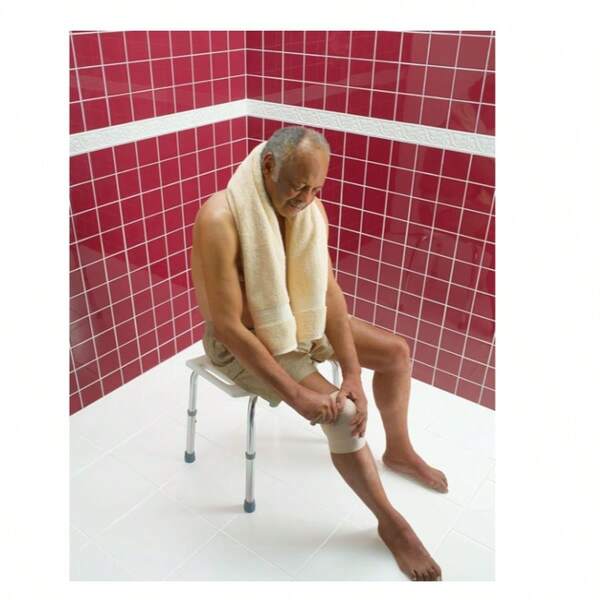 Tabouret de douche réglable en hauteur, tabouret de bain, siège de douche, tabouret de salle de bain antidérapant - stable - confortable - chaise de baignoire universelle